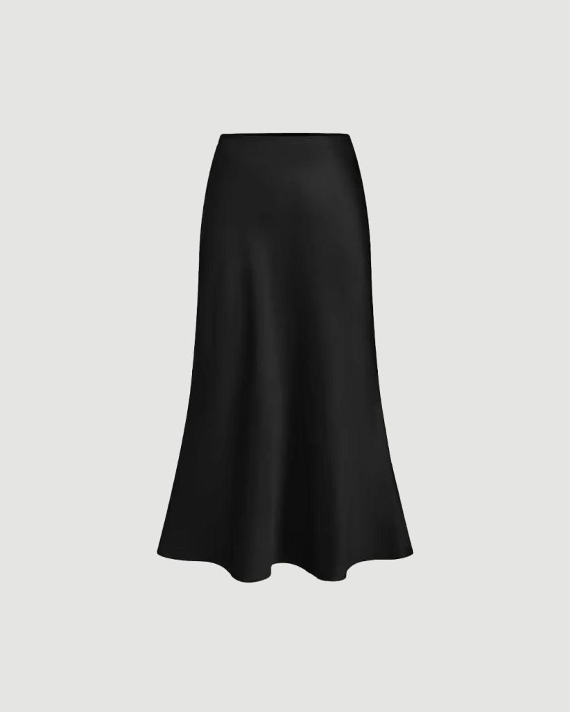 Satin Skirt 1