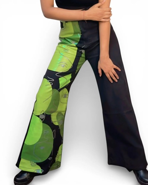 Unique Print Boyfriend Jeans